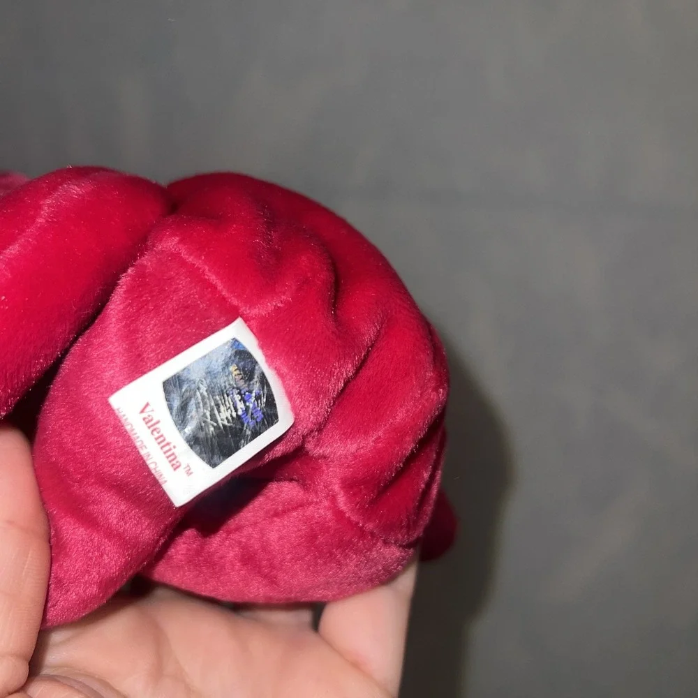 TY Beanie Baby - VALENTINA the Red Bear (8.5 inch)‎